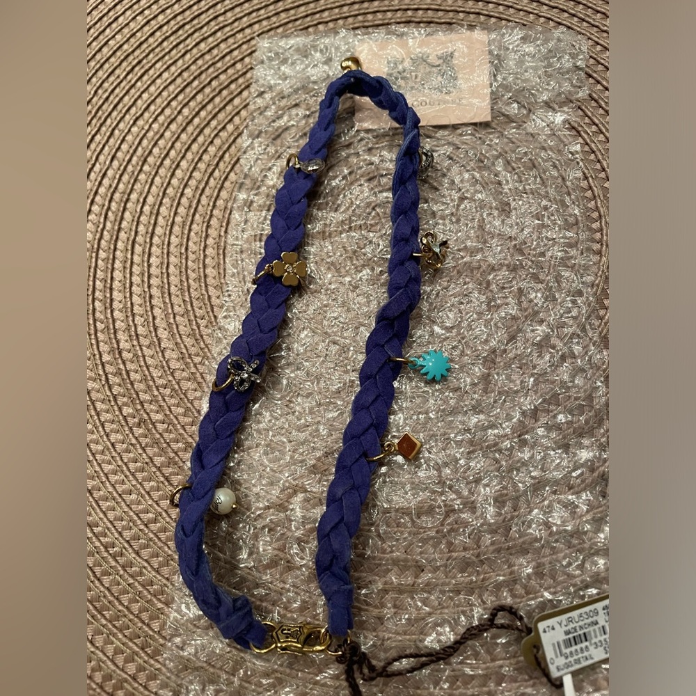 Juicy couture suede charm choker